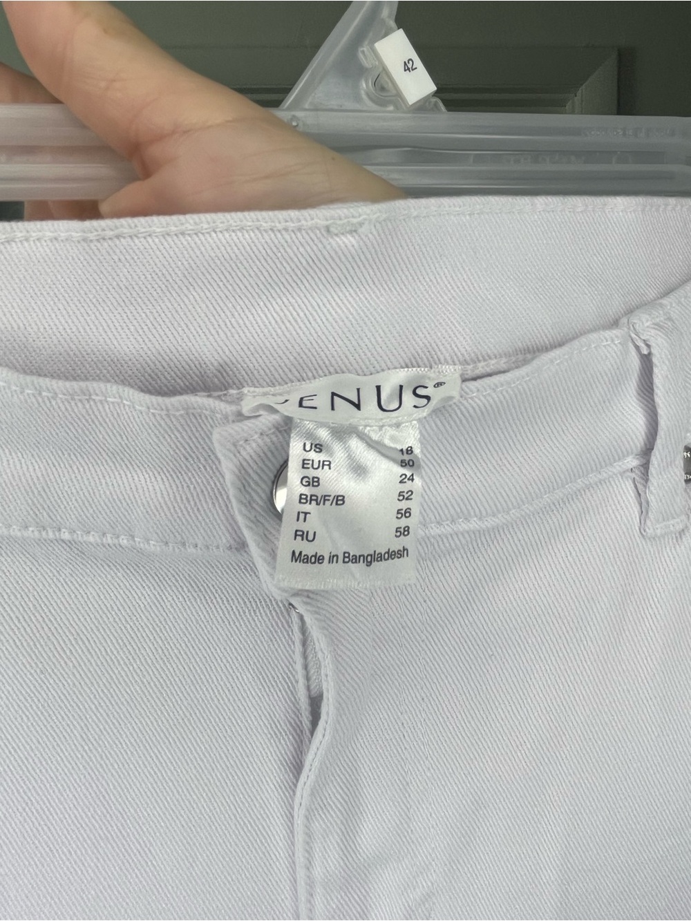 Venus Plus Size White Ripped High-Rise Jeans - Picture 4 of 4